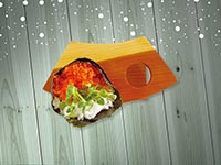 다홍날치알손말이김밥